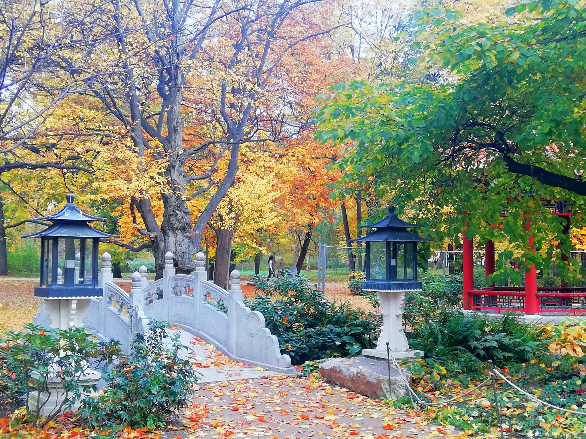 Park Lazienki Krolewskie, Warsaw. Shot on Huawei P20 - My, Autumn, Atmospheric, Photoshop, Canon