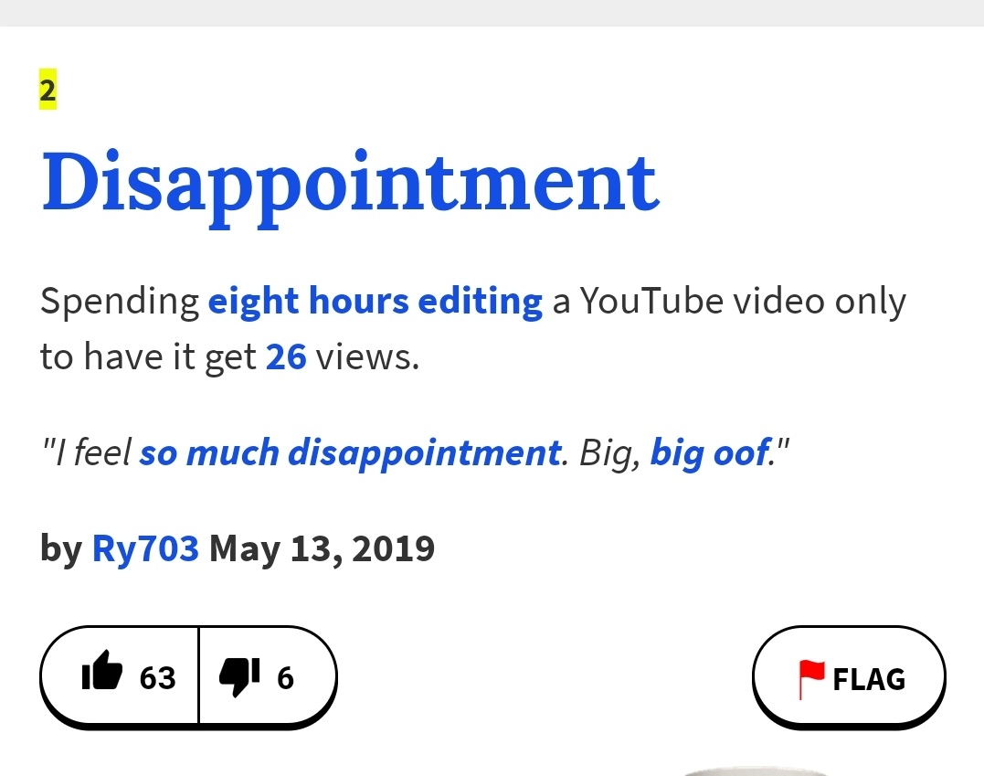 What is disappointment for you? - Disappointment, Urban dictionary, Definition, Picture with text, Humor, Translation, Longpost, English language