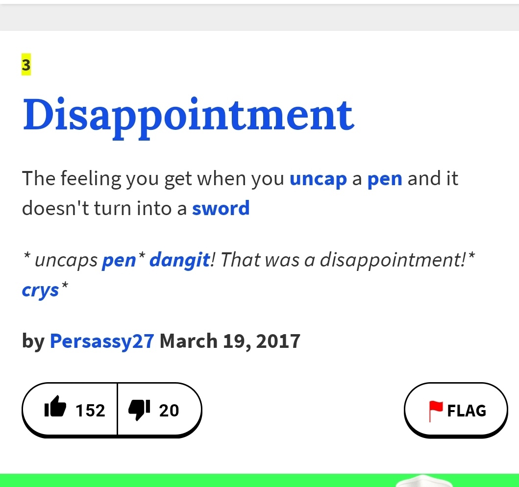 What is disappointment for you? - Disappointment, Urban dictionary, Definition, Picture with text, Humor, Translation, Longpost, English language