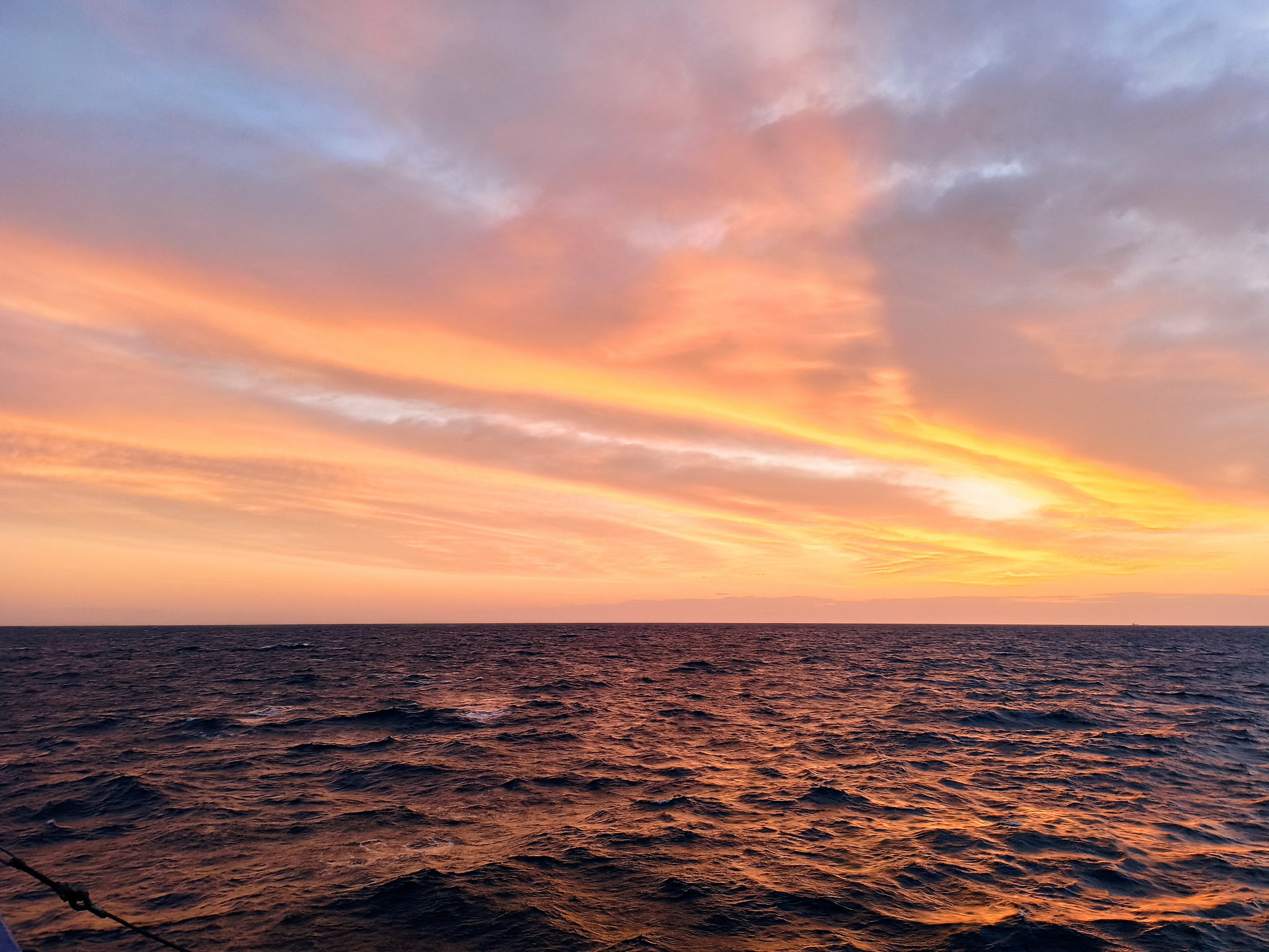 My work place - My, Sea, Vessel, Sunset, Longpost, The photo