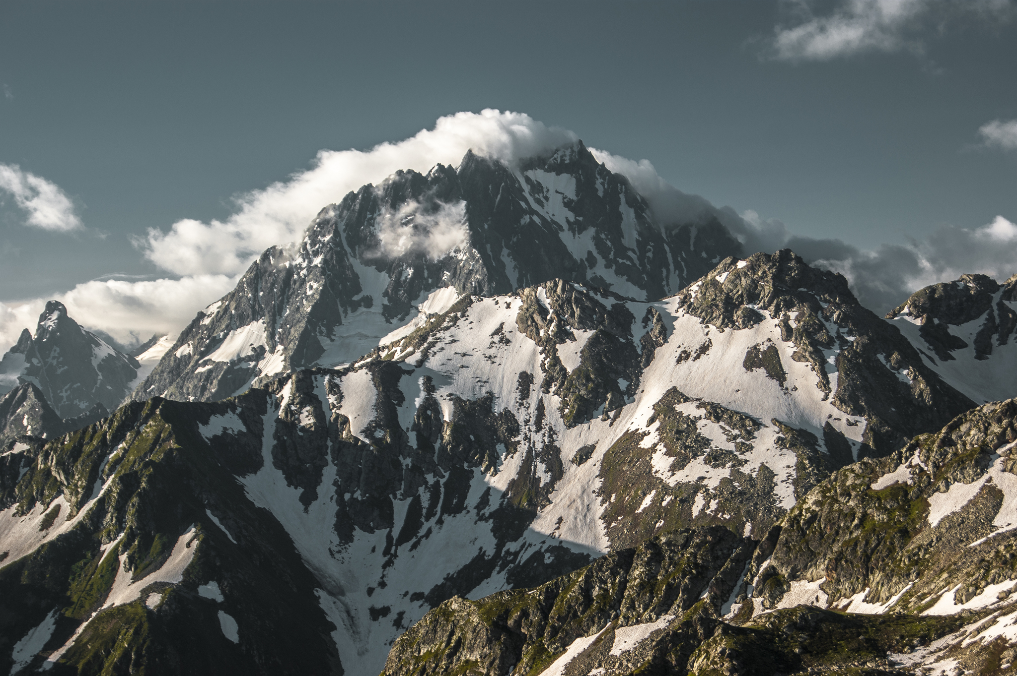 Early morning, Przysz (3790) - My, The mountains, Arkhyz, Tourism, Mountain tourism, The photo, Beginning photographer, Landscape, Morning