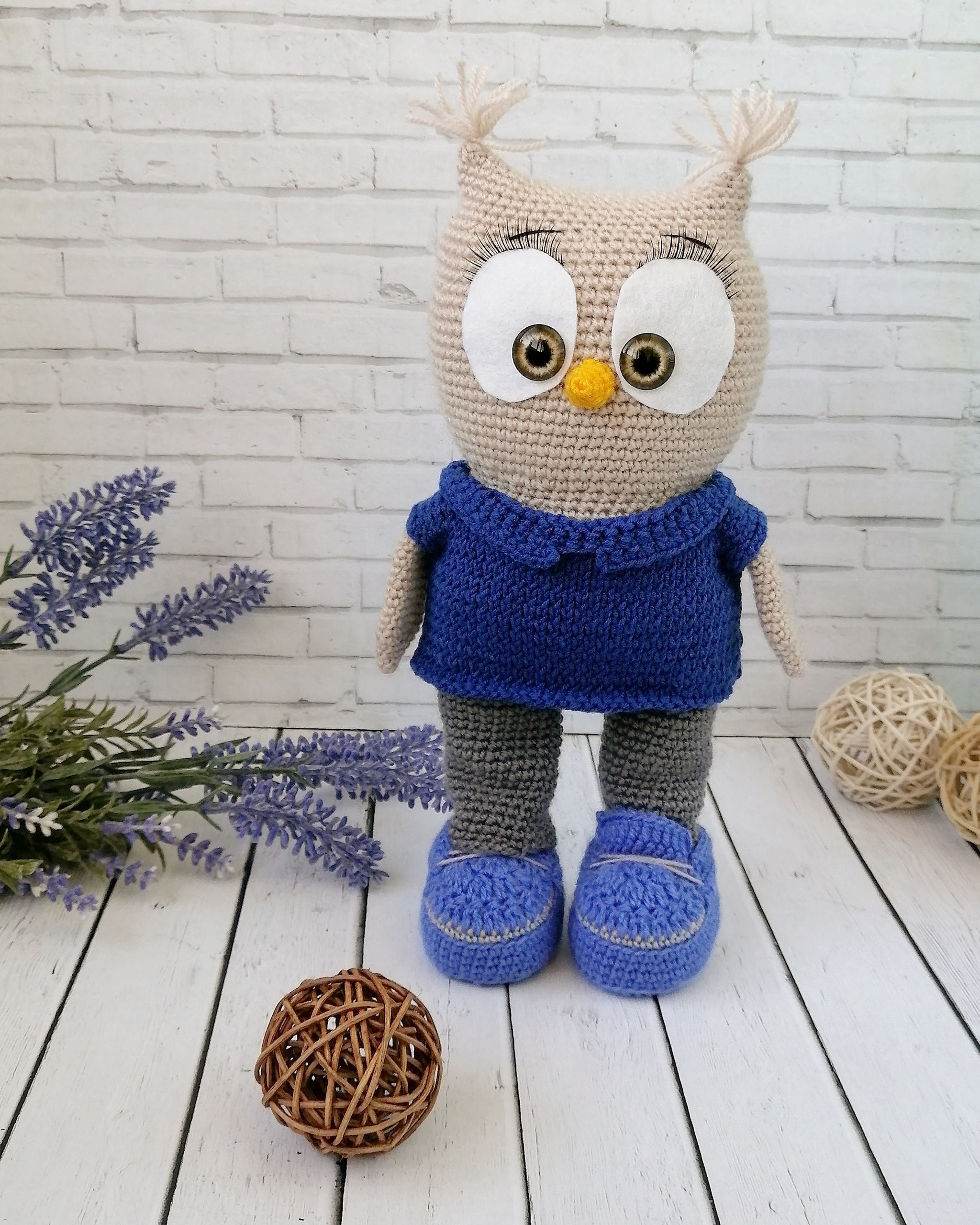 Owl family - My, Amigurumi, Crochet, Knitted toys, Needlework without process, Hobby, Knitting, Longpost