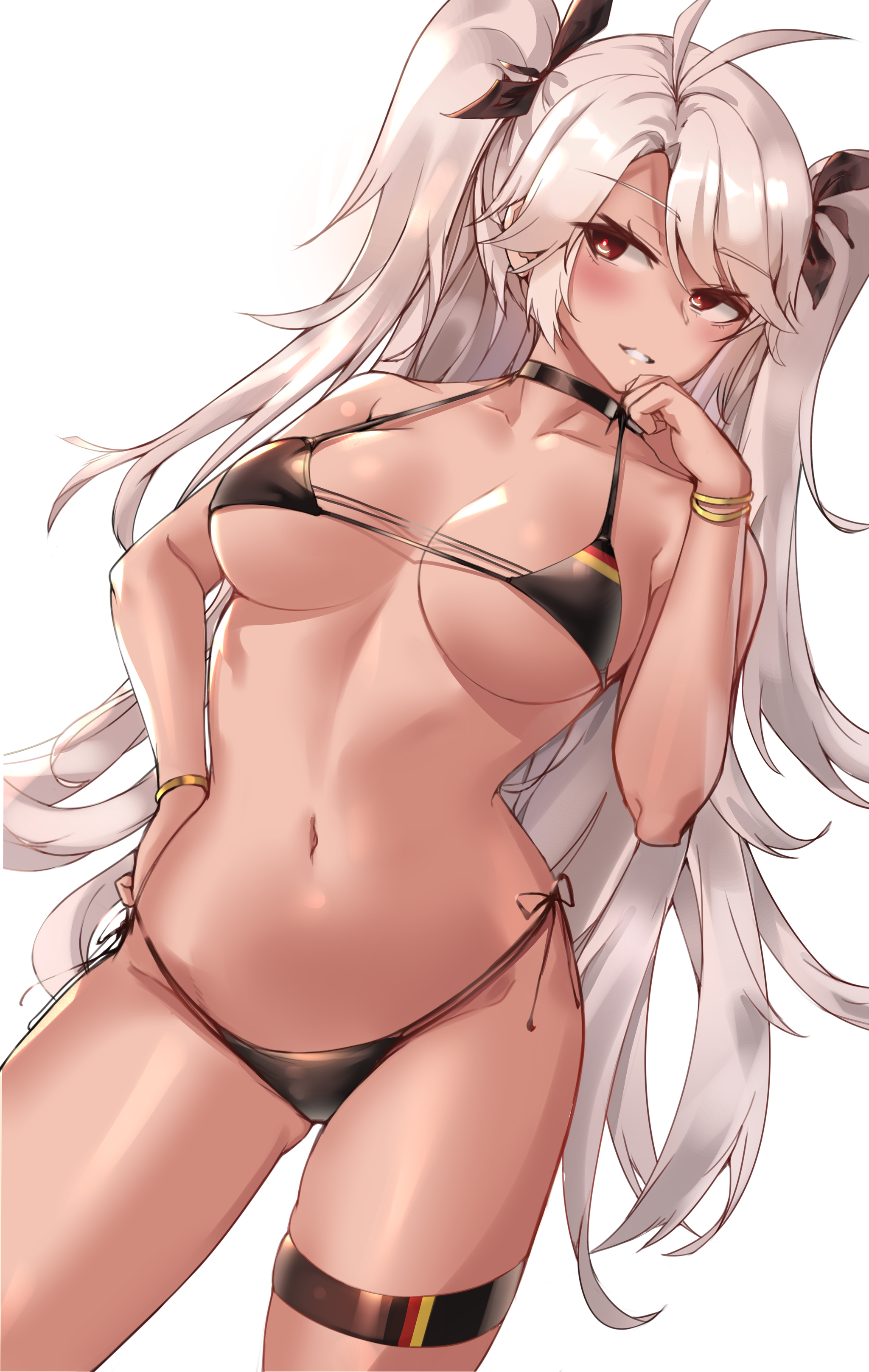 Prinz Eugen - NSFW, Аниме, Anime Art, Azur Lane, Prinz Eugen, Купальник, Грудь