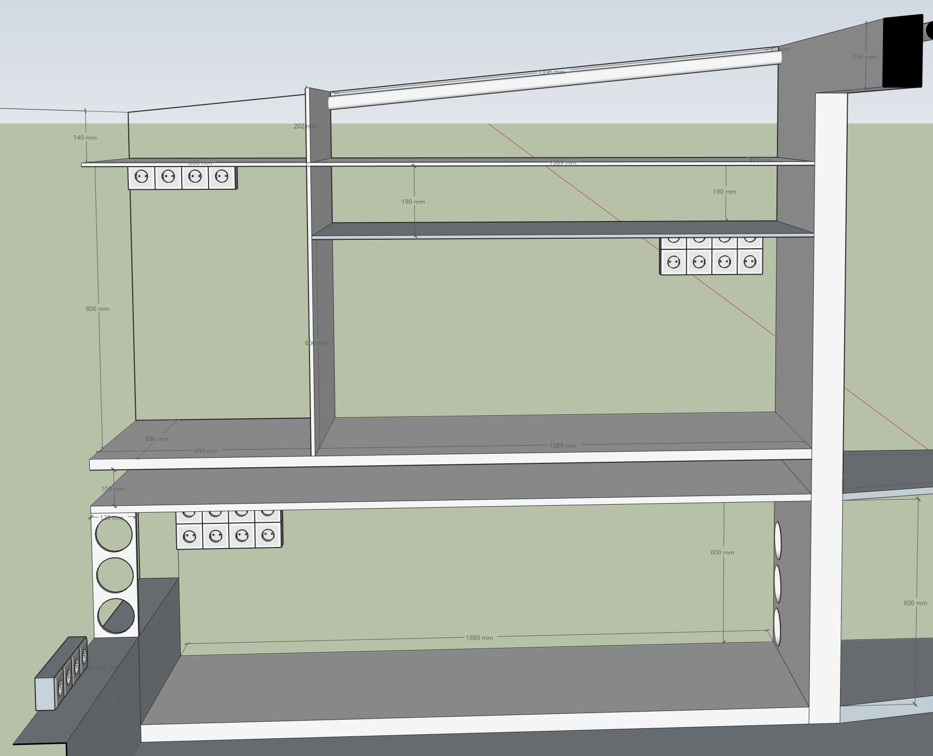 Frame of workbenches and shelving for the workshop - what did I forget? - My, Workshop, Welding, Longpost