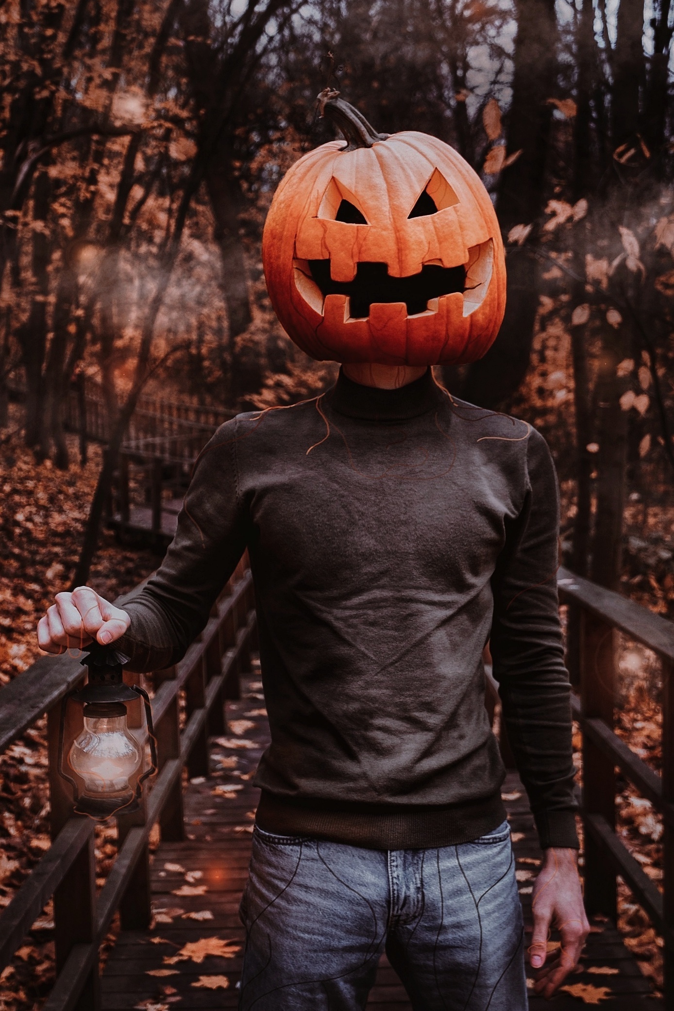 Shooting with a pumpkin - My, The photo, Photographer, Photoshop master, PHOTOSESSION, Atmosphere, Forest, Horror, Friday the 13th, Black Friday, Filming, Creation, Mystic, Pumpkin, Photo processing, Beginning photographer, Professional, Photoshop, Nature, Moscow, Longpost