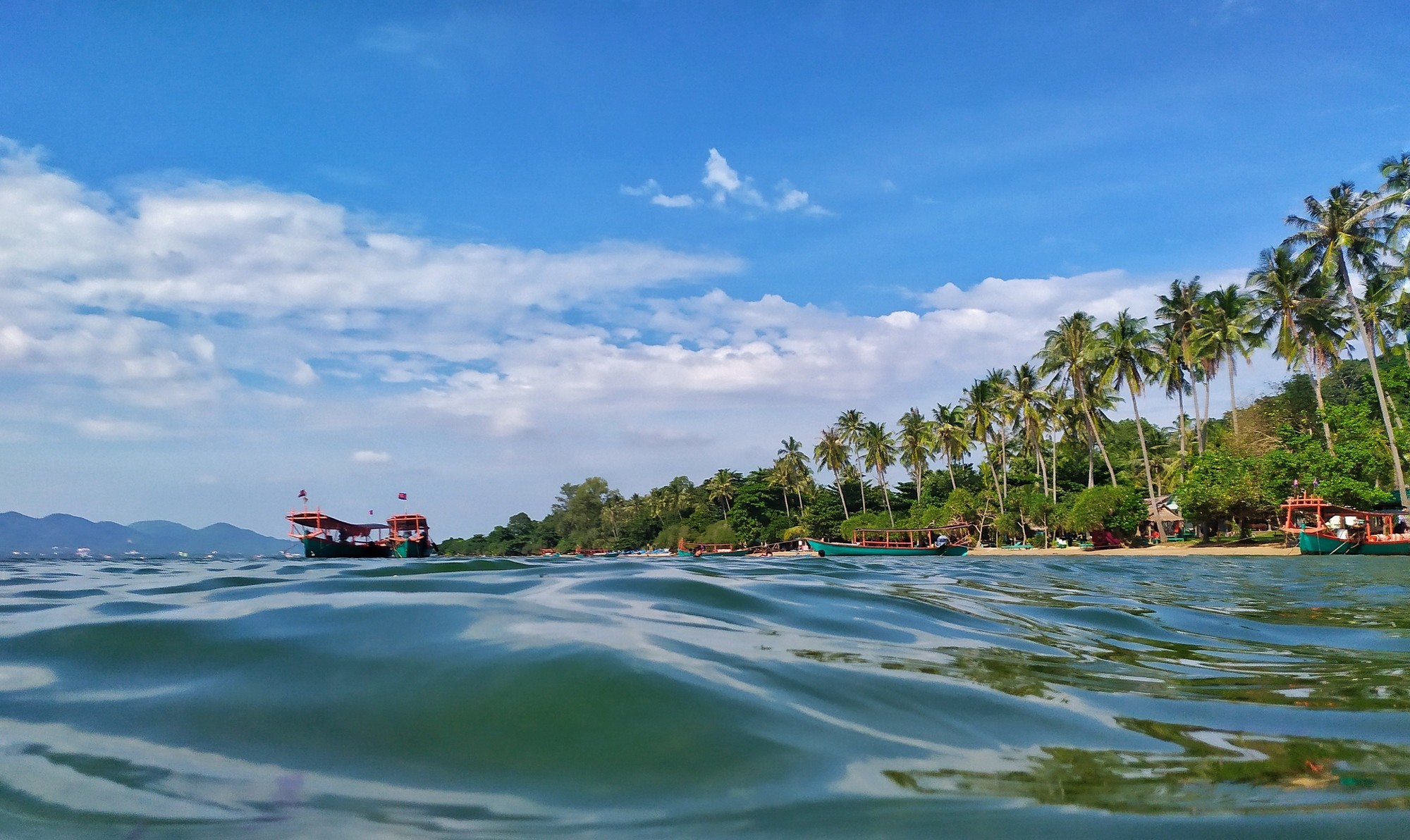 Marine photo sketch. Cambodia, Kep, Rabbit Island - My, Cambodia, Sea, Ocean, Camping, The photo, Longpost