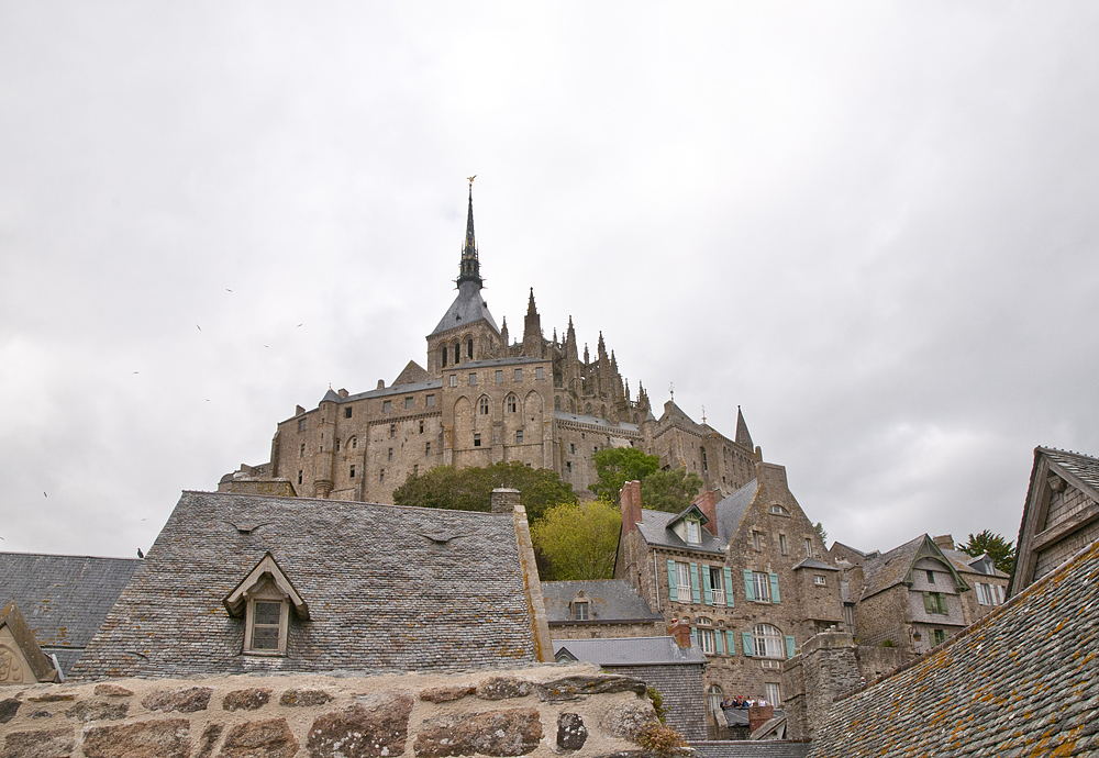 Abbey right on the sea - My, France, Island, Abbey, Longpost, Mont Saint Michel