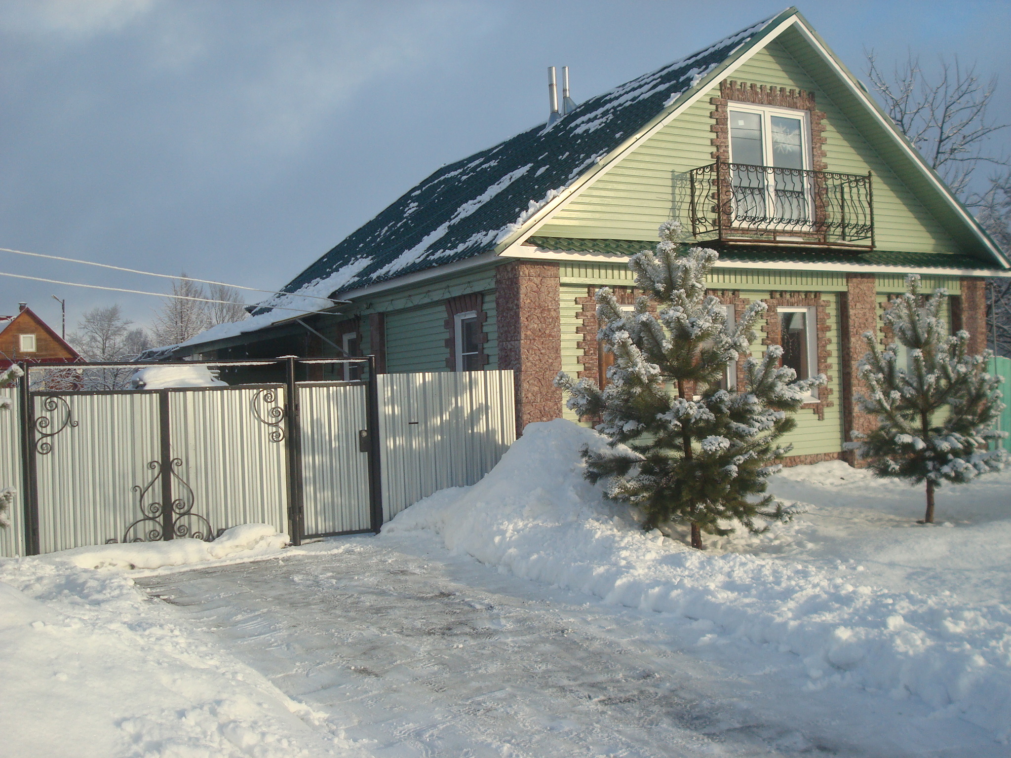 A house with siding can be beautiful - My, House, beauty, Video, Longpost, Siding, With your own hands