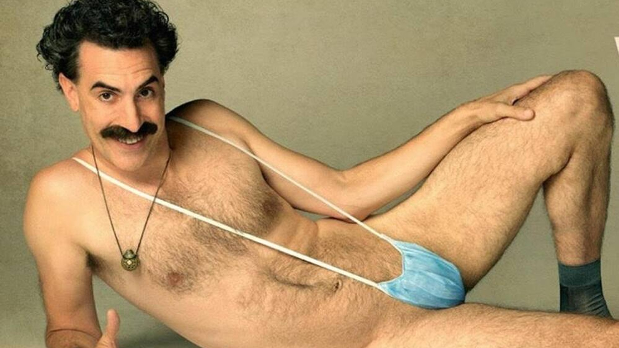 Stay safe - NSFW, Men, Safety engineering, From the network, Borat 2, Mask, Sacha Baron Cohen, Playgirl