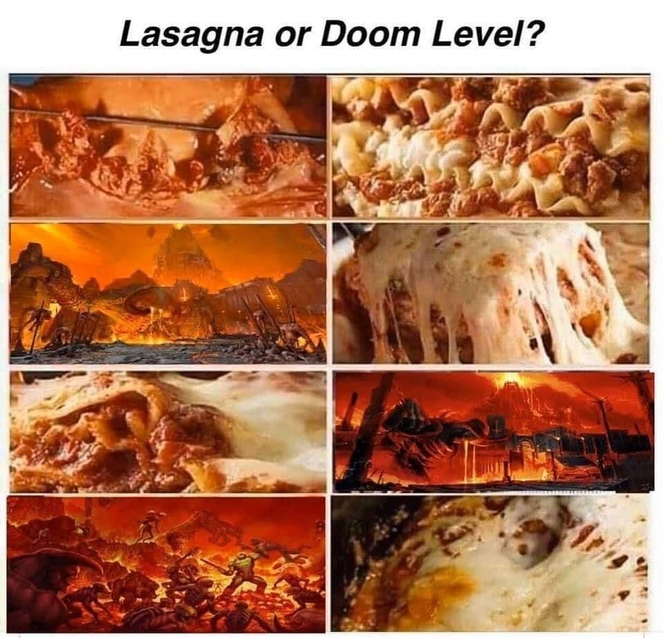 Lasagna or DOOM level? - Lasagna, Computer games, Doom