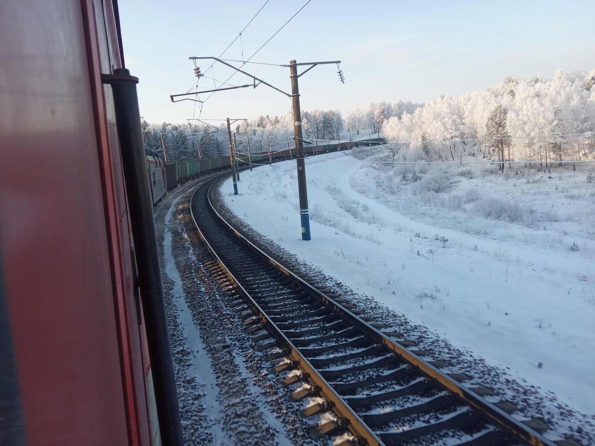 A few views from work, as they say - “On the way” - My, Work, Winter, Railway, beauty, Nature, Longpost