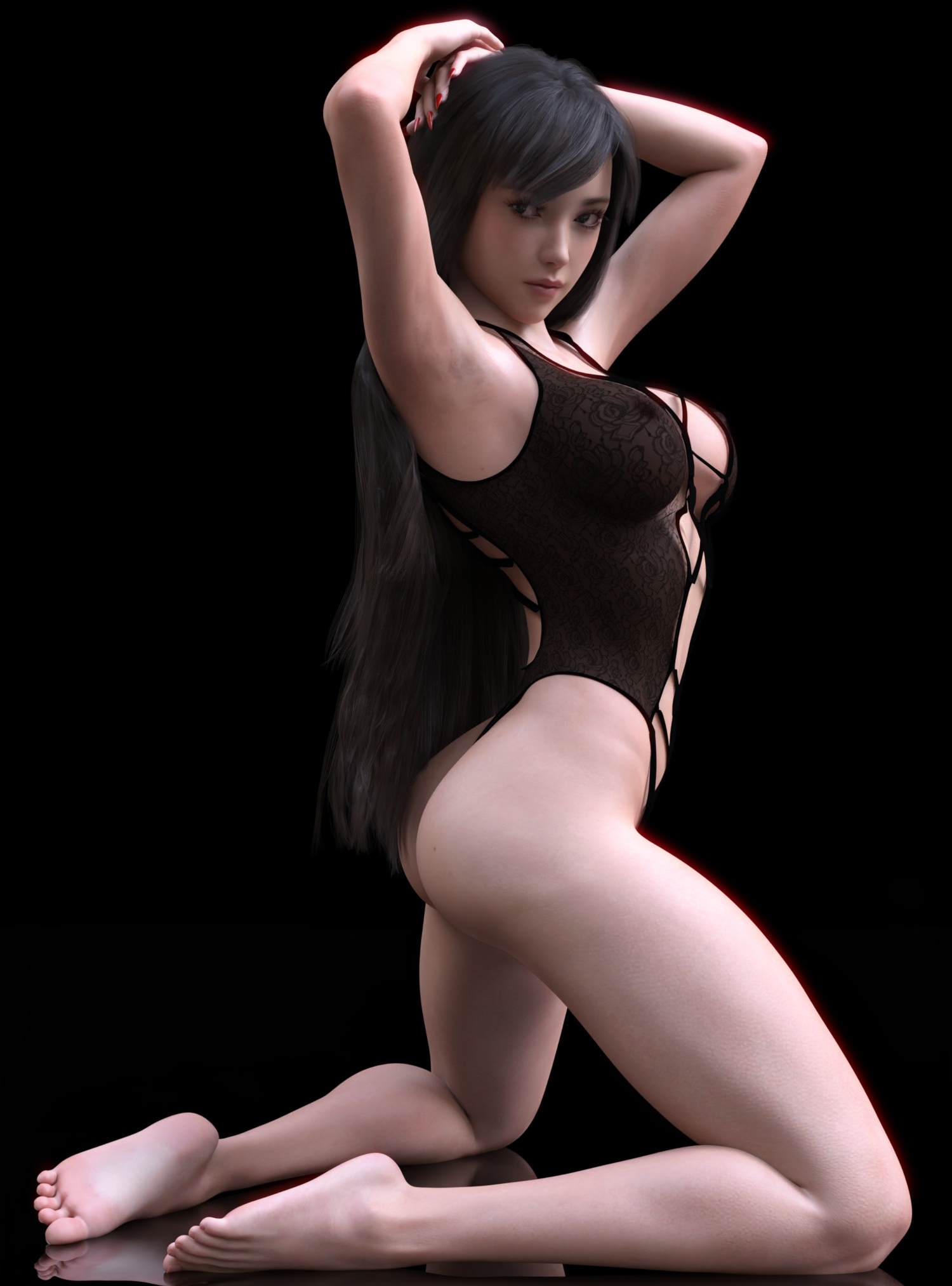 GIRL'S_9 - NSFW, Erotic, Girls, Boobs, Asian, Computer graphics, 3D, Art, Longpost, Johngate2014