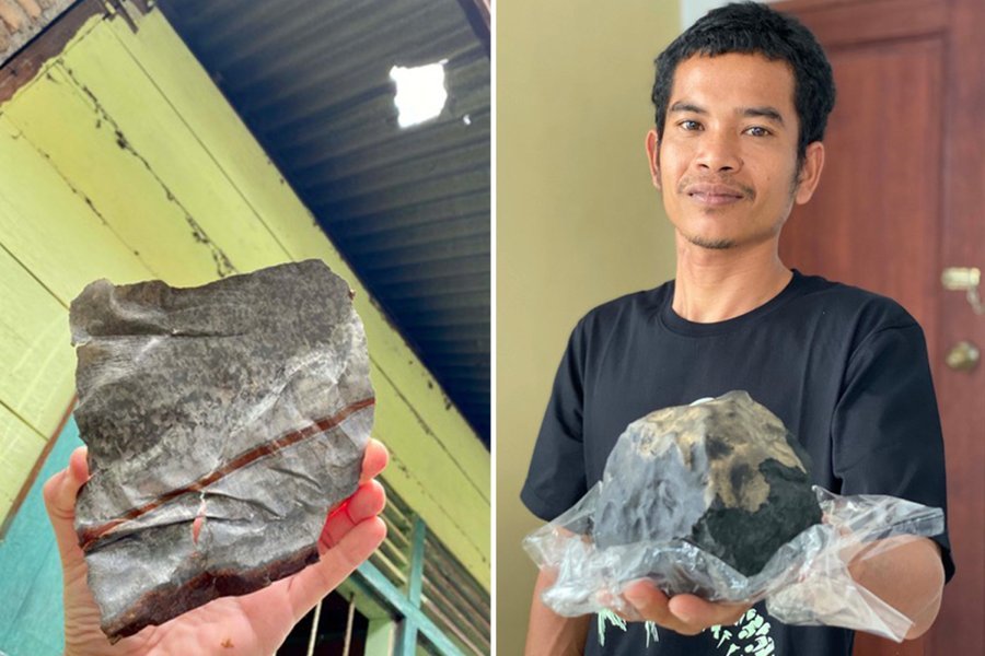 An Indonesian man became a millionaire thanks to a meteorite. - Meteorite, Indonesia, Luck