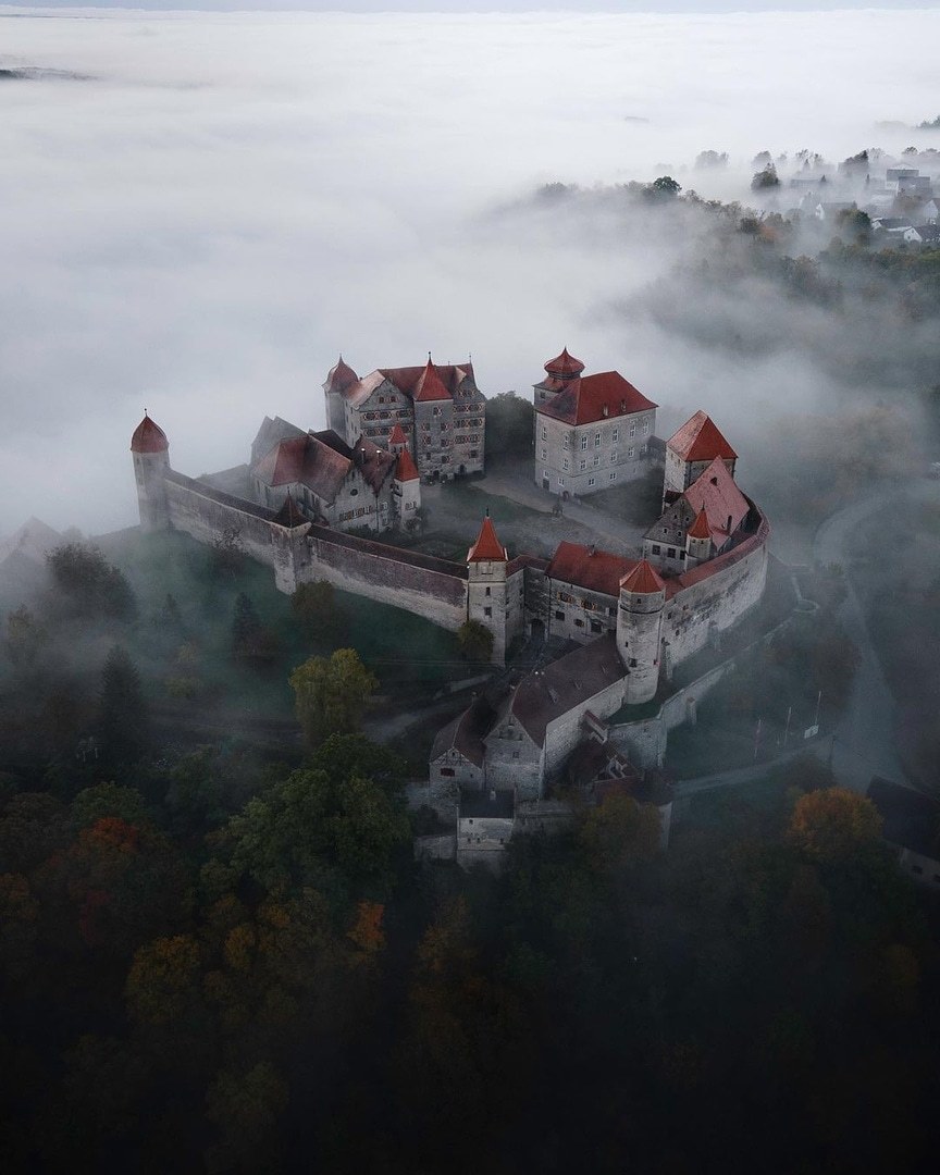 Medieval castle-fortress Harburg.Germany - The photo, Germany, Europe, Lock, Fortress