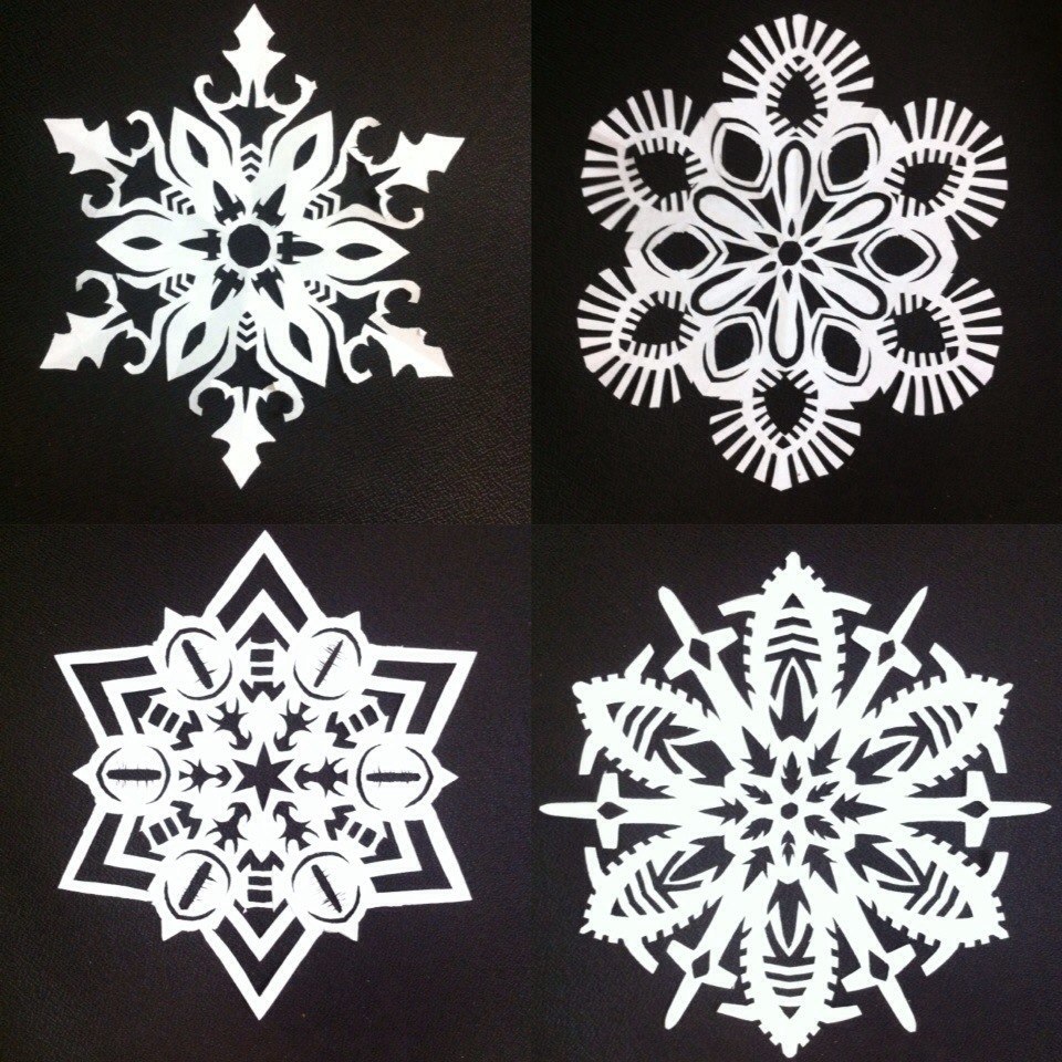 Snowflakes, part 2 - My, Snowflake, Paper, Needlework without process, Needlework, New Year, Crafts, Longpost