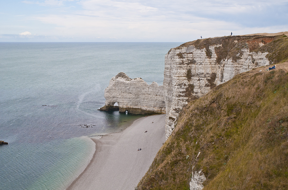 The alabaster shores of Etretat - My, Etretat, France, English Channel, Height, The rocks, Longpost