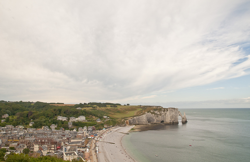 The alabaster shores of Etretat - My, Etretat, France, English Channel, Height, The rocks, Longpost