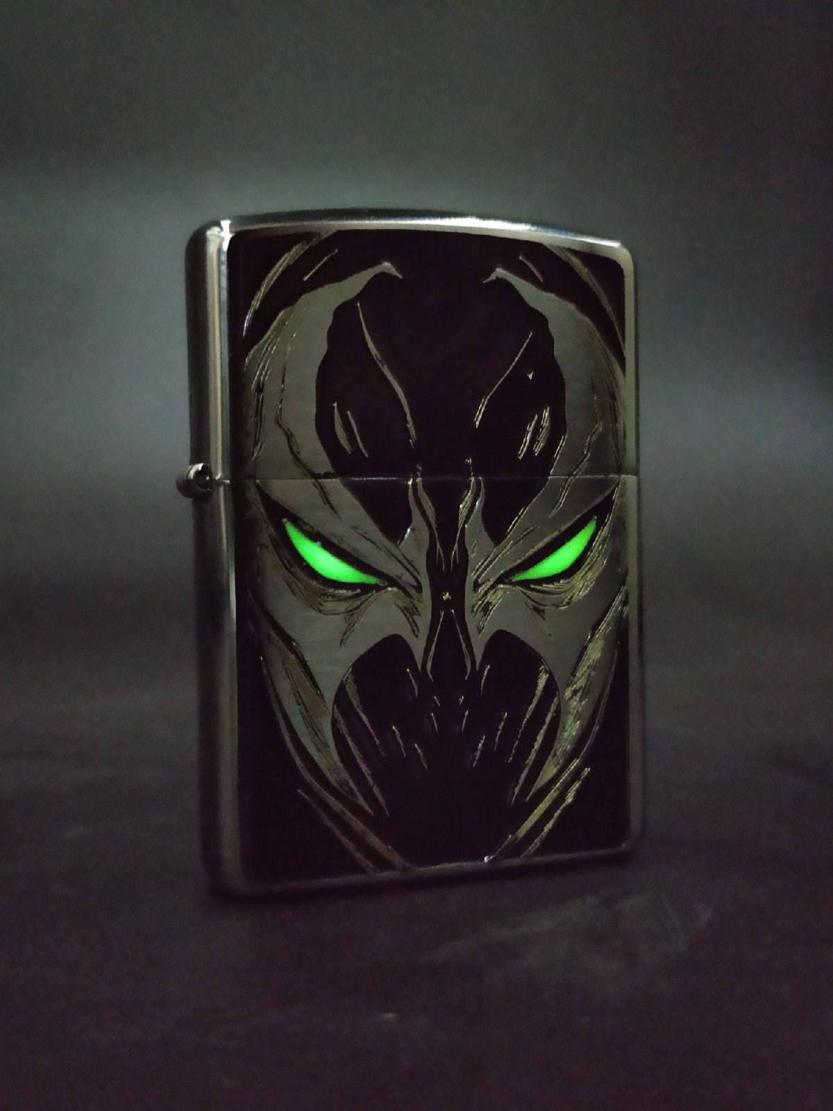 Squeezed from nails) - My, Zippo, Spawn, Paints, Engraving, Video, Longpost