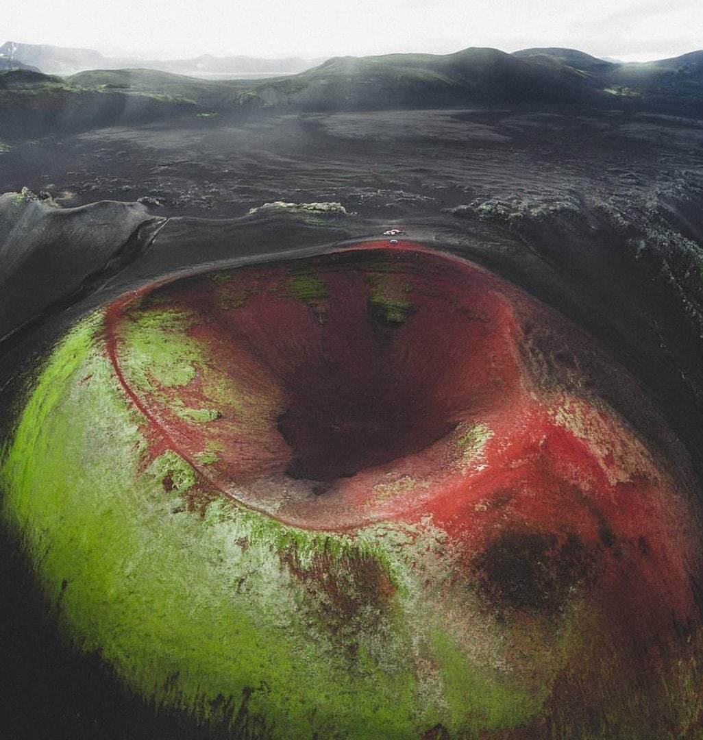 Volcano Crater / Iceland - Iceland, Crater, Volcano, The photo