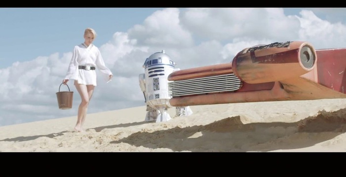 Girl washing her landspeeder - NSFW, Video, Striptease, Girls, Parody, Star Wars