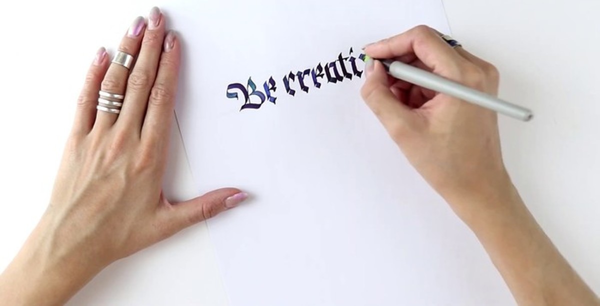 Be creative. Готическая каллиграфия | Пикабу
